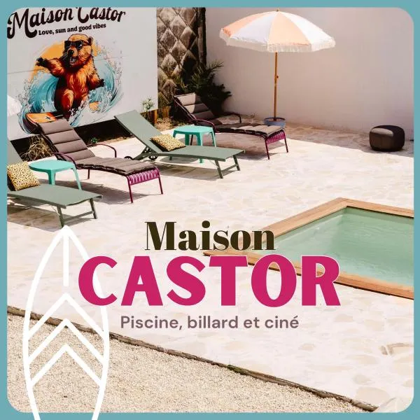 Maison Castor, balnéo et billard chez Ivona Vacances, hotel di Mimizan