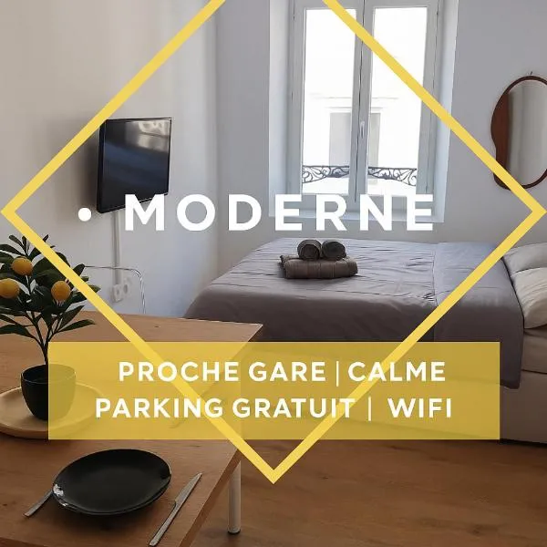 Studio Neuf et Moderne St-Dié - Calme - Wifi - 2 min Gare - Parking Gratuit Proche, hotel v destinaci Saint Die