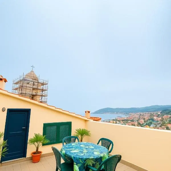 Casa della Colombaia with sea view terrace, hotel in Cervo