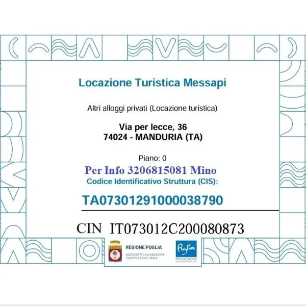 Locazione turistica messapi, hotel v destinaci Manduria