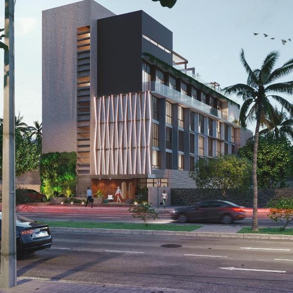 Flat luxo pé na areia do Caribessa