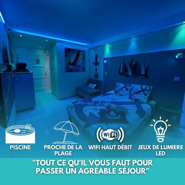 Le Voilier - Studio Moderne Vue Mer avec Piscine, hotel in Les Trois-Îlets