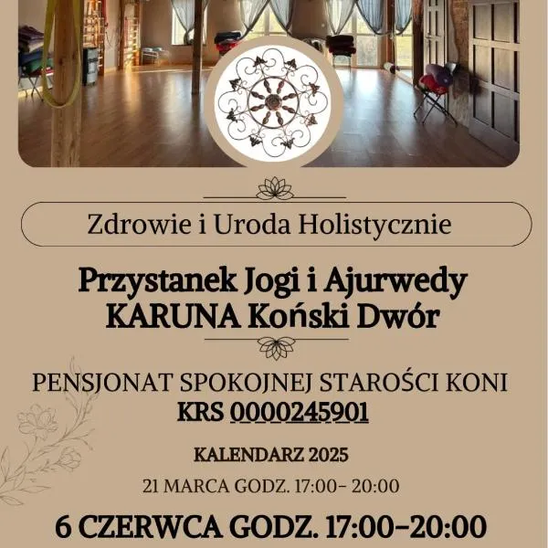 Agroturystyka Karuna - Ajurweda i Joga - w Końskim Dworze, hotel in Oborniki Śląskie