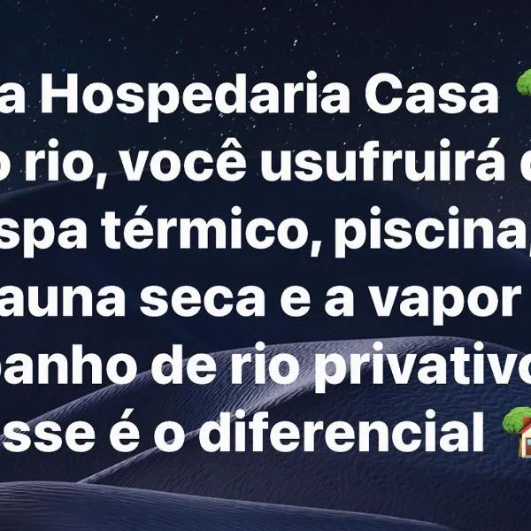 Casa do Rio - Lumiar, hotel v destinaci Lumiar