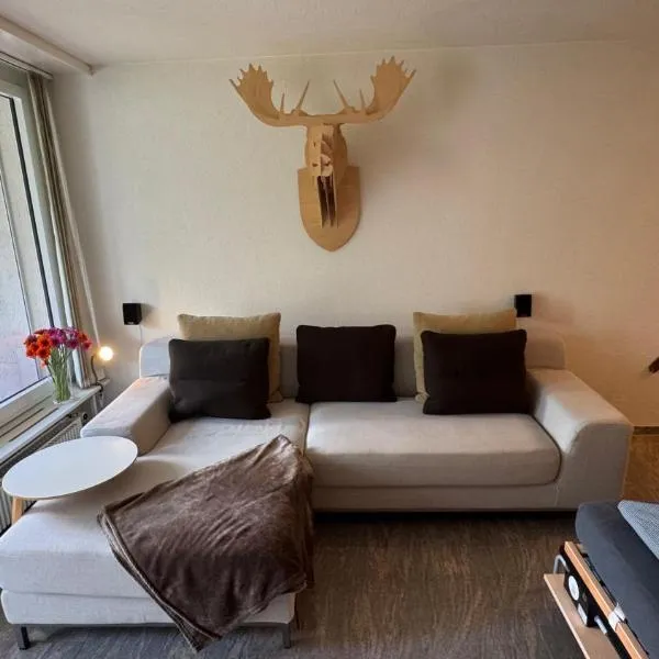 Stylish Alpine Studio in Davos, Wifi & Netflix, hotel v destinaci Davos