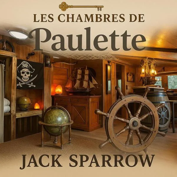 Les Chambres de Paulette Chambres à Thème Jack Sparrow – hotel w mieście Sainte-Marie-la-Mer