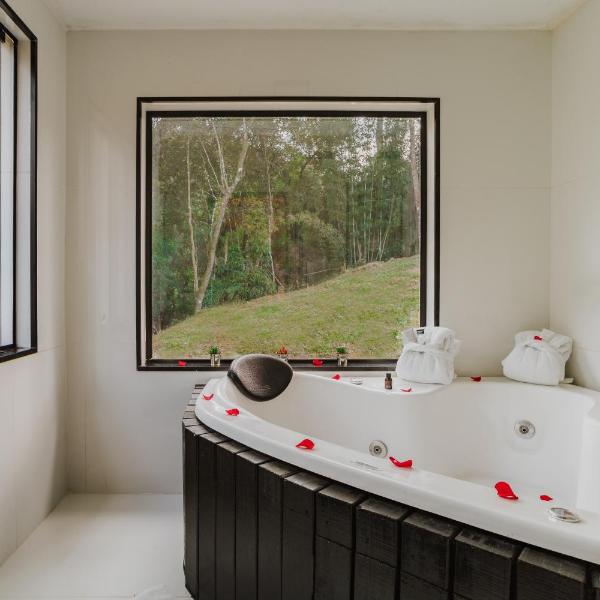 Cabana Floresta nas Cabanas Malbec Lareira, Conforto e Vista para o Verde - Foto 5