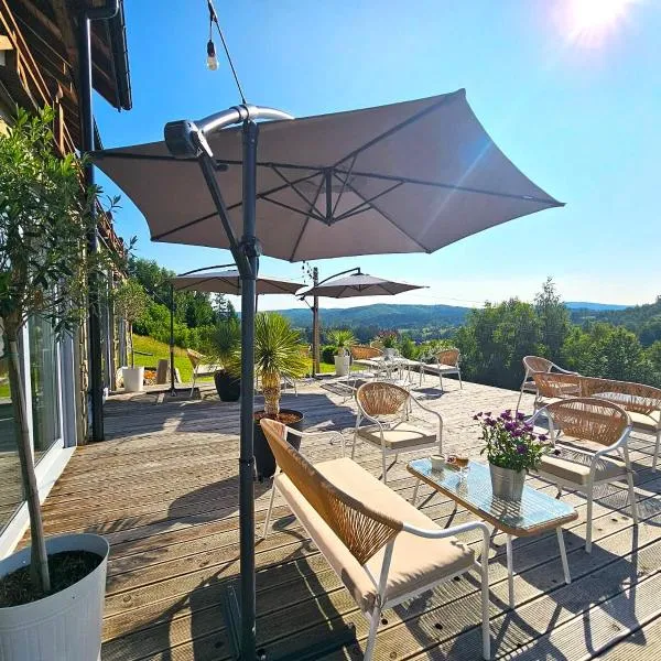 Chata w Bieszczadzie SPA apartamenty i domki z widokiem na góry โรงแรมในโปลันชิกค์