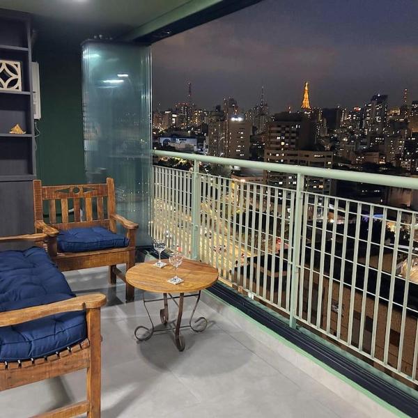 Ed Brasil apto Resort com garagem, AC no 17 andar