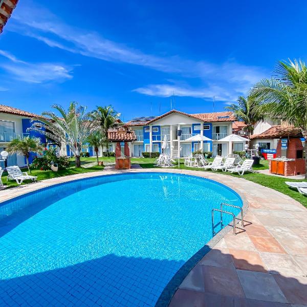 Casas no Residencial Mont Sião com 1, 2 ou 3 suítes (todas com ar condicionado) condomíno a poucos metros da praia de Taperapuã (Axé Moi), com 2 piscinas adulto, 2 infantil, sauna e 2 portarias, casas com internet privativa 300MBPS - Foto 4