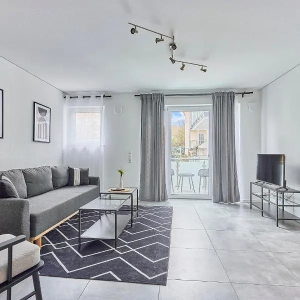 Zentrale Lage Netflix Queensize Bett, hotell i Bruchsal