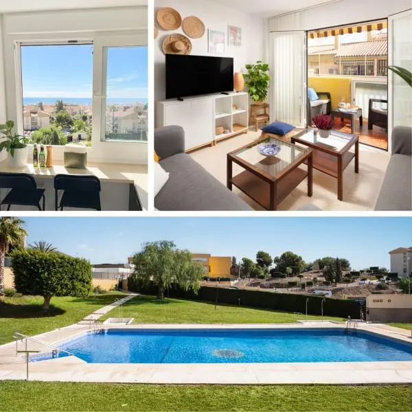 Gran Sol 3BR - Pool - Sea View - 10 min to Beach, hotel in Rincón de la Victoria