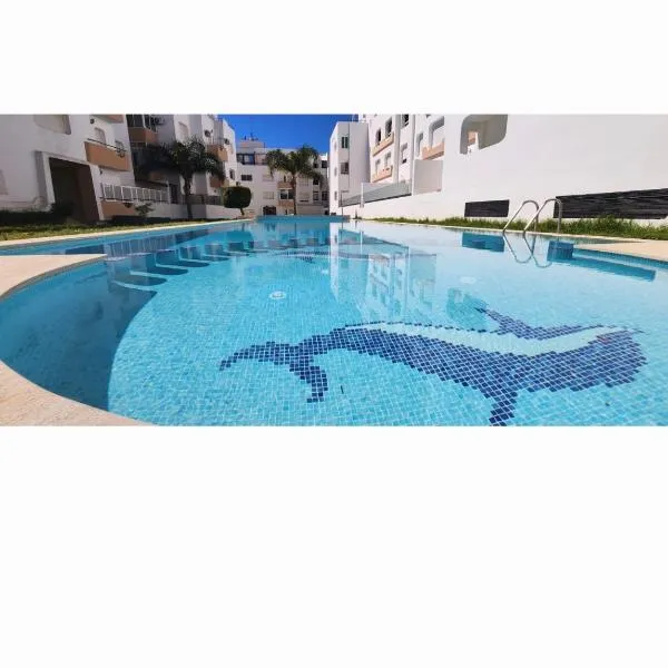 Appartement 2 avec piscines, vue sur mer et accès à la plage à Achakar Hill, Tanger, hotel in Tangier