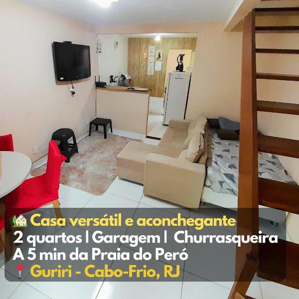 Casa 2qts Churrasqueira Condomínio Pássaros Peró