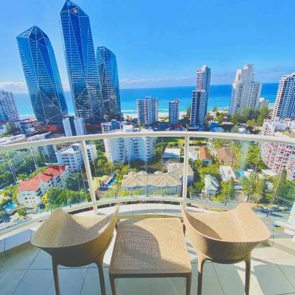 Ocean View Studio Apartment Surfers Paradise - Free Parking, hotel v destinaci Gold Coast