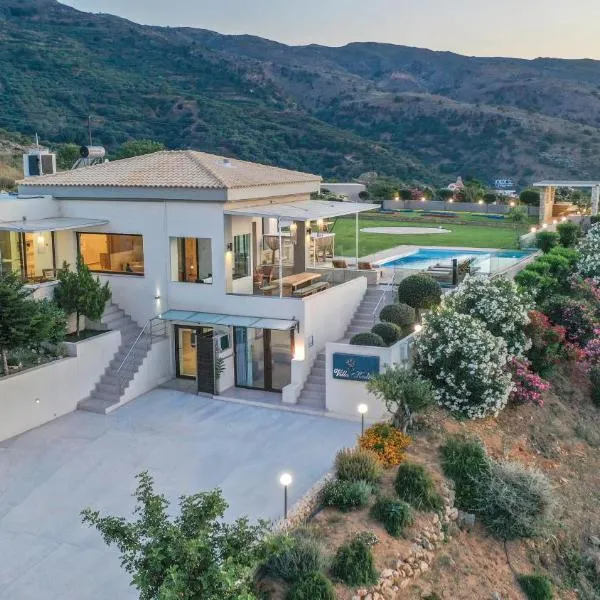 Villa Kedria with a panoramic ocean view, hotel en Suda