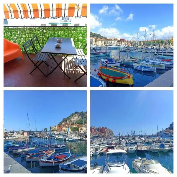 Port de Nice-charmant appartement bucolique ! vue port, hotel in Nice