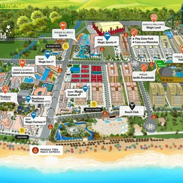 1ra Linea Playa Magic World Luxury Apartament PP3 Pet, hotel em Oropesa del Mar