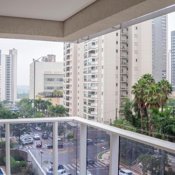 JH - 509 - Gleba com ar-condicionado na sala e quarto, sacada e piscina - Foto 4