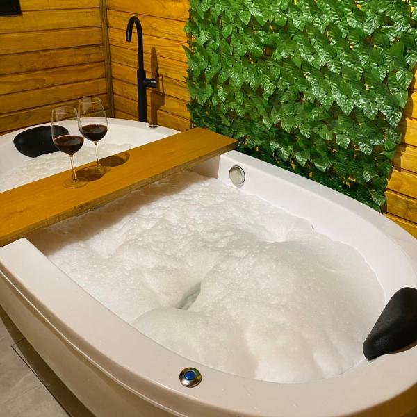 Cabana 3 com Banheira, hidromassagem e lareira - Chalet Mont Blanc Urubici SC - Foto 3