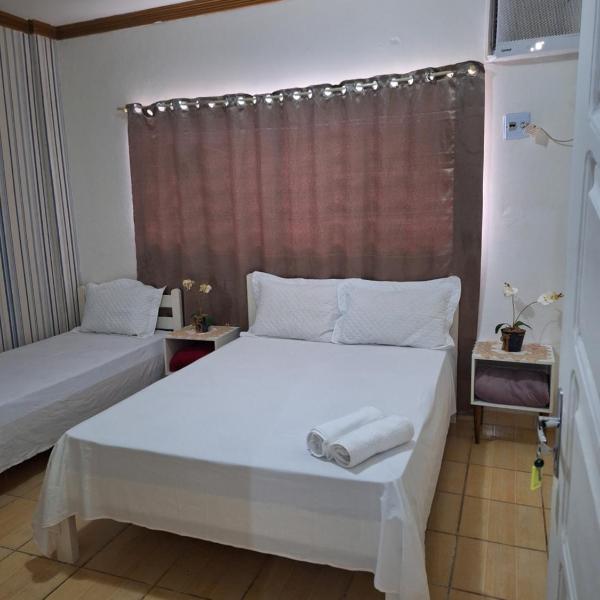 Quarto triplo com banheiro em Pousada e Restaurante
