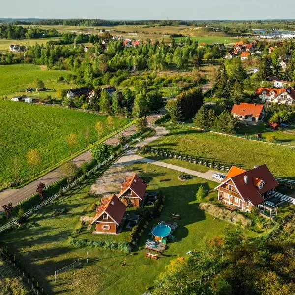 Duży dom i domki z bala Mikołajki - Całoroczne, hotel v destinaci Mikołajki