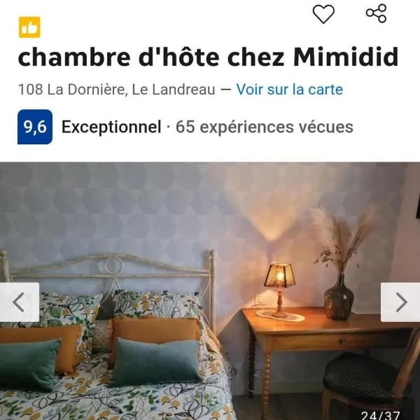 chambre d'hôte chez Mimidid, hotel in Le Landreau