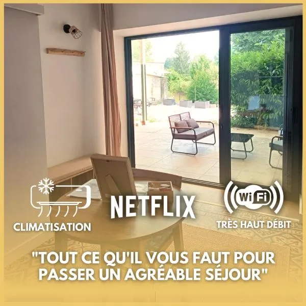 Evasion T2 avec terrasse, hotel v destinaci Saint-Didier-sur-Chalaronne