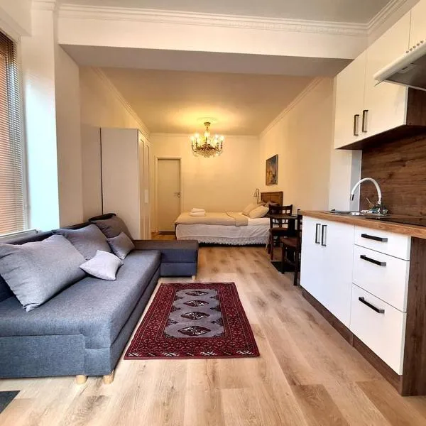 Terrace Studio with Kitchen - KindStay Suites Prague Airport, Hotel in Tuchoměřice