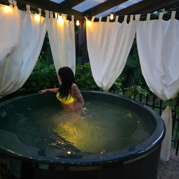 Apartament PREMIUM z ruską banią, kominkiem i oranżerią w centrum, hotel in Brodnica