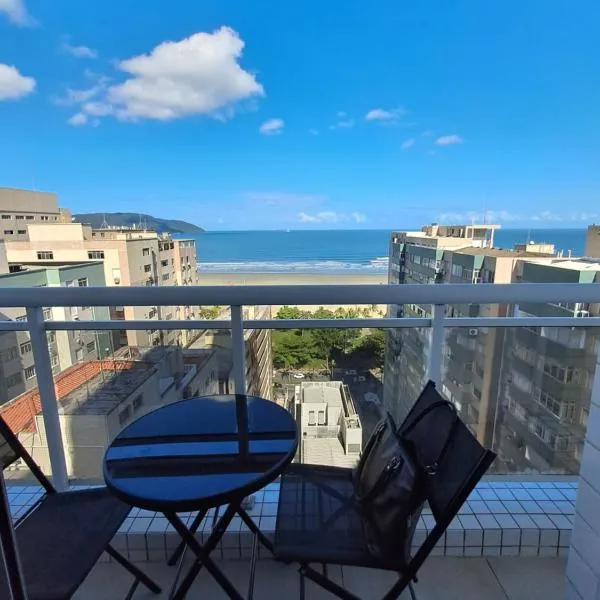 Helbor Stay Santos Pompéia Gonzaga - Varanda vista mar, khách sạn ở Santos