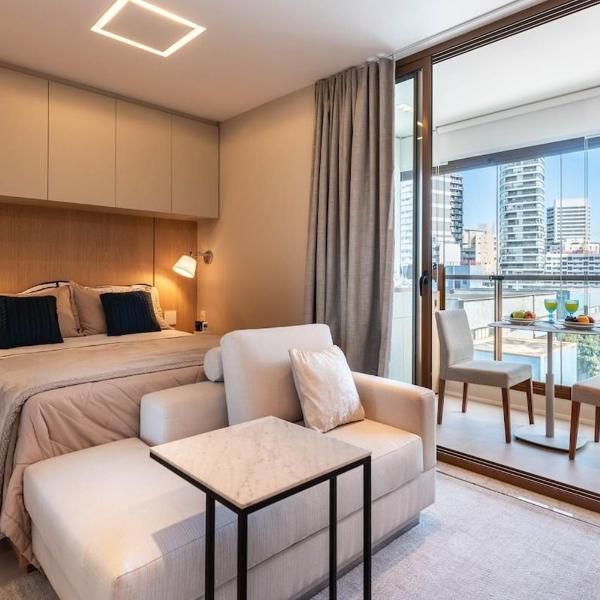 BHaus Vila Nova Conceição D'Oru - Studio Deluxe - Academia - Lavanderia - Próximo ao Parque Ibirapuera - DO5