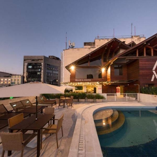 Studio com Piscina no Rooftop