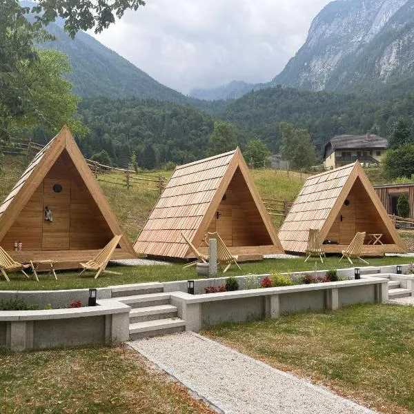 Glamping Kamp Triglav, hotell sihtkohas Soča