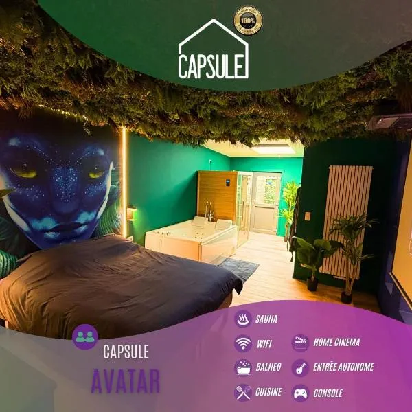 Capsule Avatar - Balneo Sauna Projecteur Nintendo, hotel v destinaci Mons