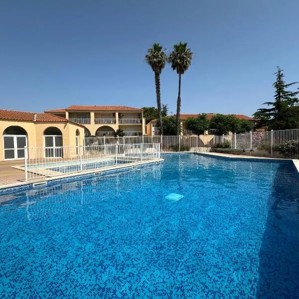 T2 RDC à Canet en Roussillon Europa 4 pers ,piscine,clim, tennis, parking, hotel en Canet-en-Roussillon