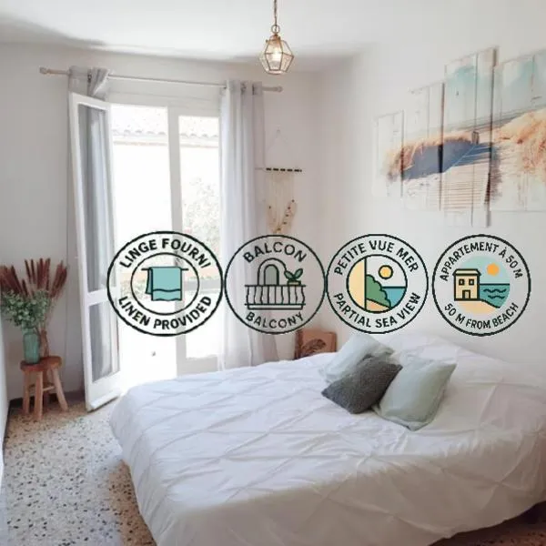 LE LOGIS, Appartement au pied de la plage, hotel v destinaci Port-la-Nouvelle