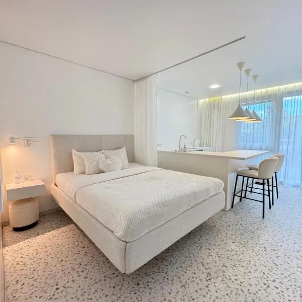 Bright white, hotel in Vilnius