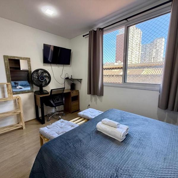 Prático Studio no Brás com Piscina/Metrô Brás