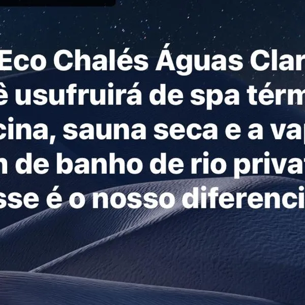 Eco Chalés Águas Claras, hotel a Lumiar