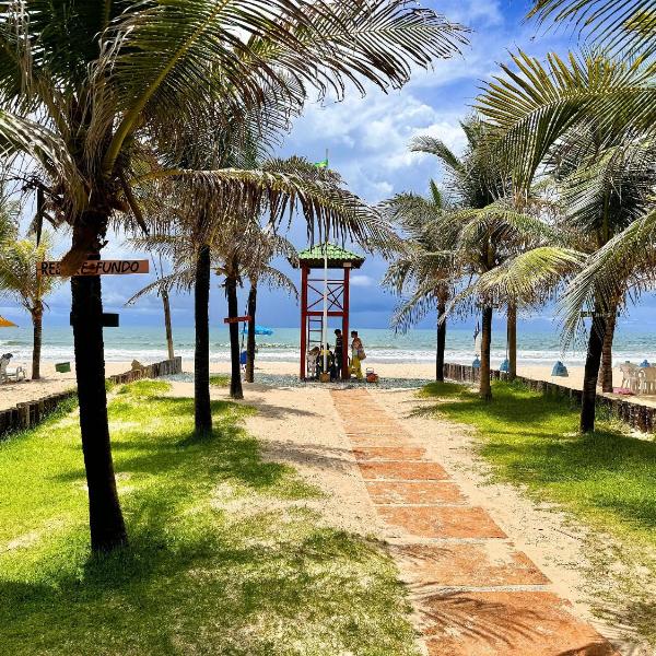 Aquaville, pé-na-areia, lazer, 900m do Beach Park
