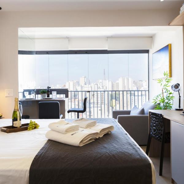 Piscina, academia, AC ,cama Queen|Brazilian Corner - Foto 4
