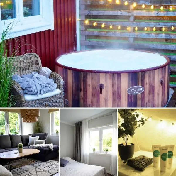 Entire house with hot tub and beachfront, hotel v destinaci Köping
