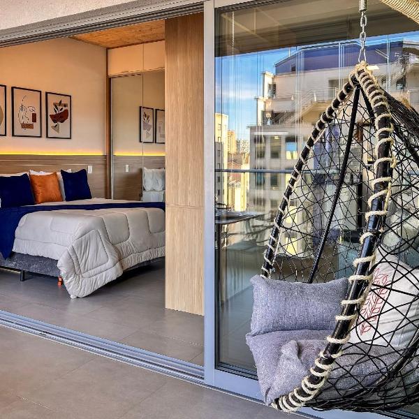 Icon Moema – Cama Queen e Vaga | 450m do Metrô