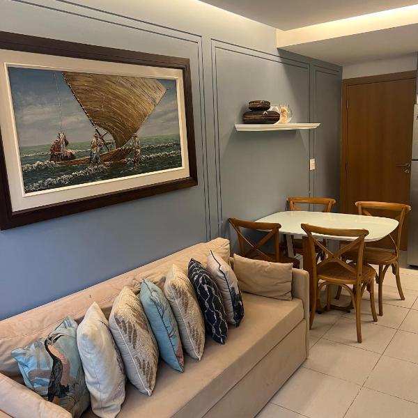 Flat com jardim privativo à beira mar de muro alto - Foto 4