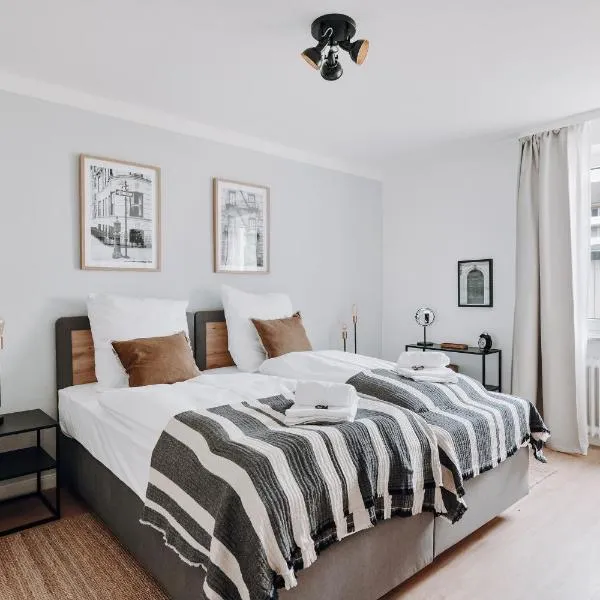 NEU Zweiraumstil I Modernes Design I voll ausgestattet I Sehr ruhige Lage I Arbeitsplatz I Hotelbetten I Smart TV mit Netflix und Magenta I Frisch saniert, hotel in Bad Bevensen