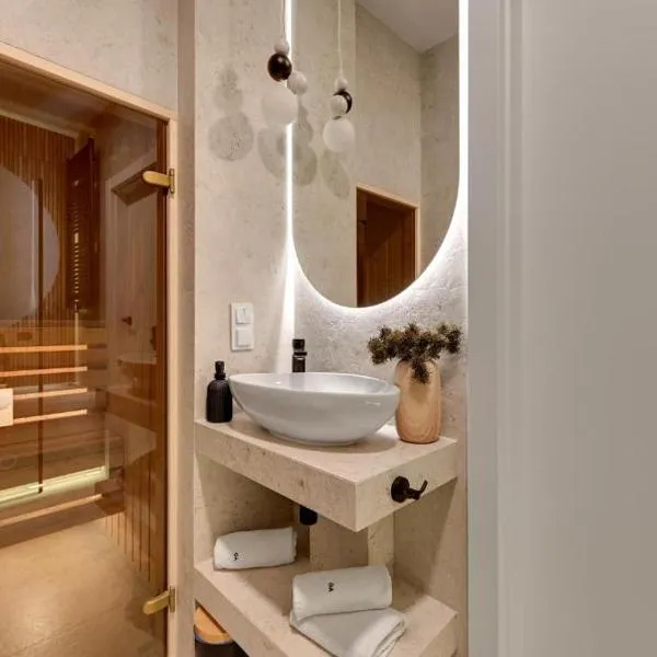 Family & Business Sauna Apartments Baltic Horizon No 1 PREMIUM SPA - 3 Bedroom with Private Sauna, Jacuzzi, Rooftop Gym & Panoramic Terrace, Balcony, Underground Garage, hotel v Gdaňsku