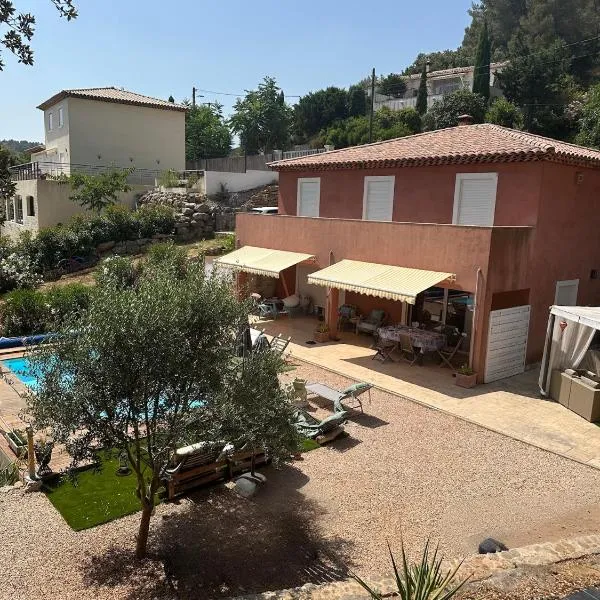 Villa 3ch piscine vue dégagée, hotel in Taradeau