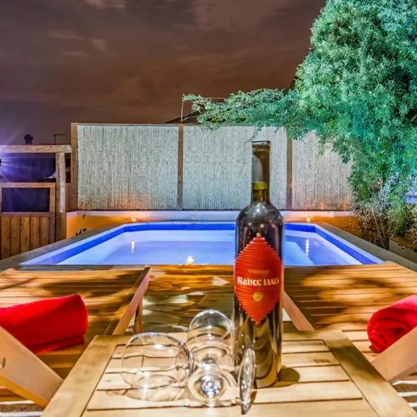 Istrian stone house with heated pool, hotel Pólában