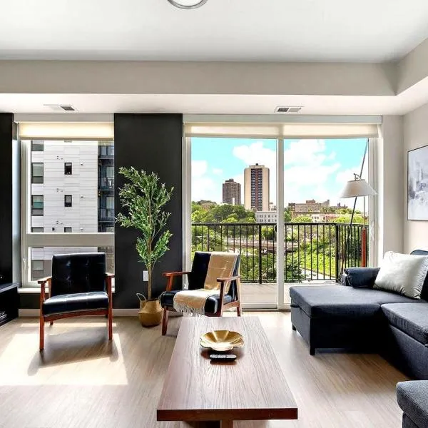 E501 Spacious & Stylish 2bedroom Condo In Downtown Minneapolis, Minutes From Minneapolis Convention Center & US Bank Arena, hotelli kohteessa Minneapolis